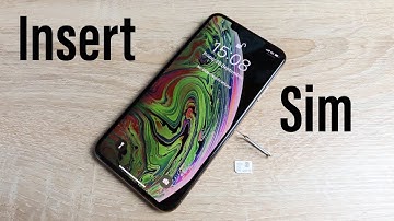 How to insert sim card into iPhone XS Max