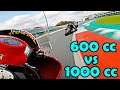 Yamaha R6 Getting Owned By 1000 cc