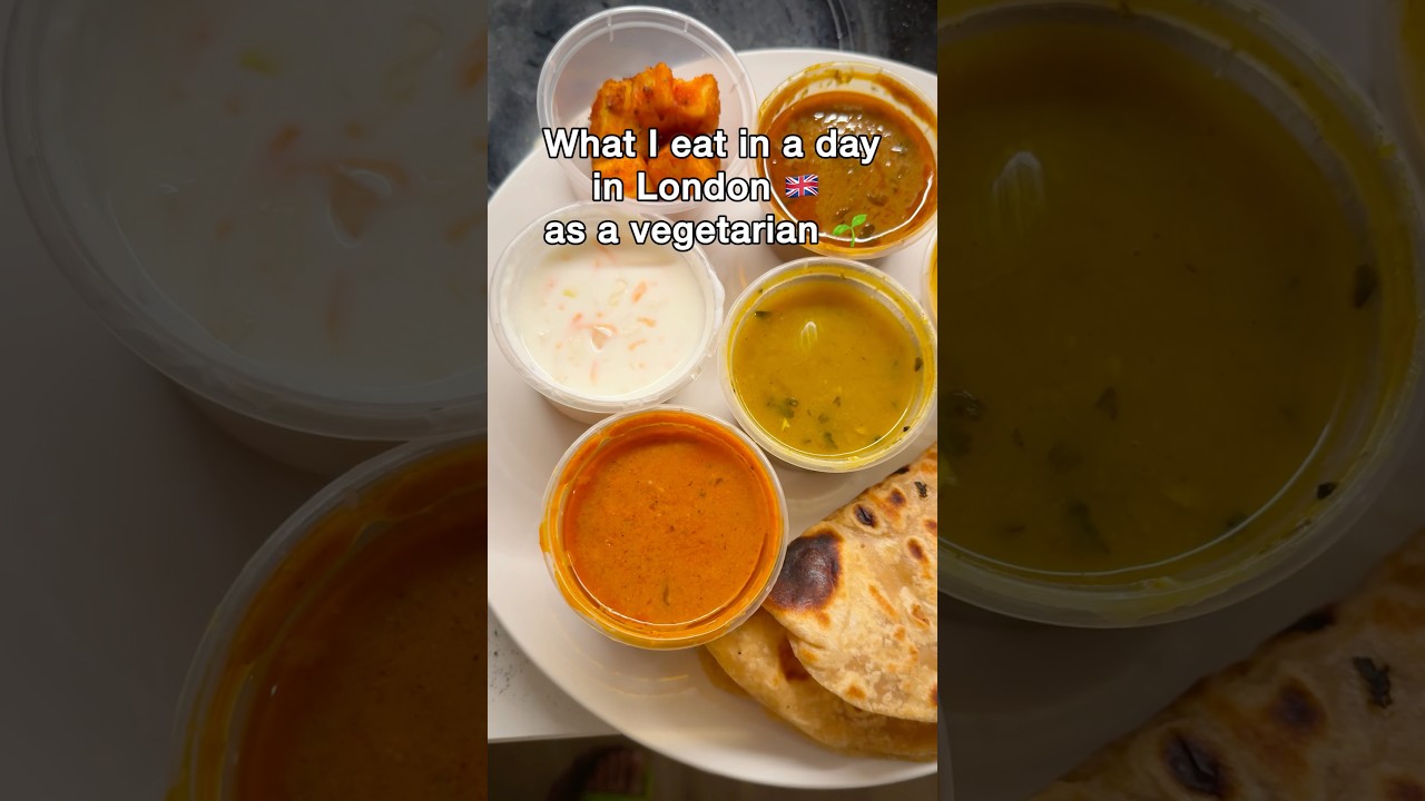 What I eat in a day as a vegetarian in London 🇬🇧 