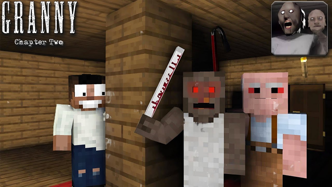 Minecraft, Escape From Granny House Chapter 2 || Minecraft Mods || Minecraft gameplay