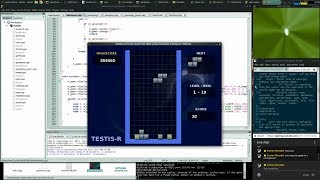Timelapse: Tetris From Scratch in C++ on Linux for DOS!