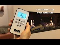 How to adjust flame height on a rais gas fireplace