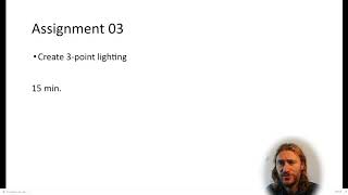 3D course Lesson 3 part 06 - Assignment 03 - 3 Point lighting