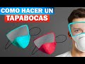 COMO HACER UN CUBREBOCAS con Protector de Ojos | Hacer Tapabocas Casero con filtro | Hacer Barbijos