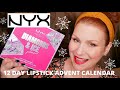 NYX 12 DAY LIPSTICK ADVENT CALENDAR 2020 UNBOXING & TRY ON