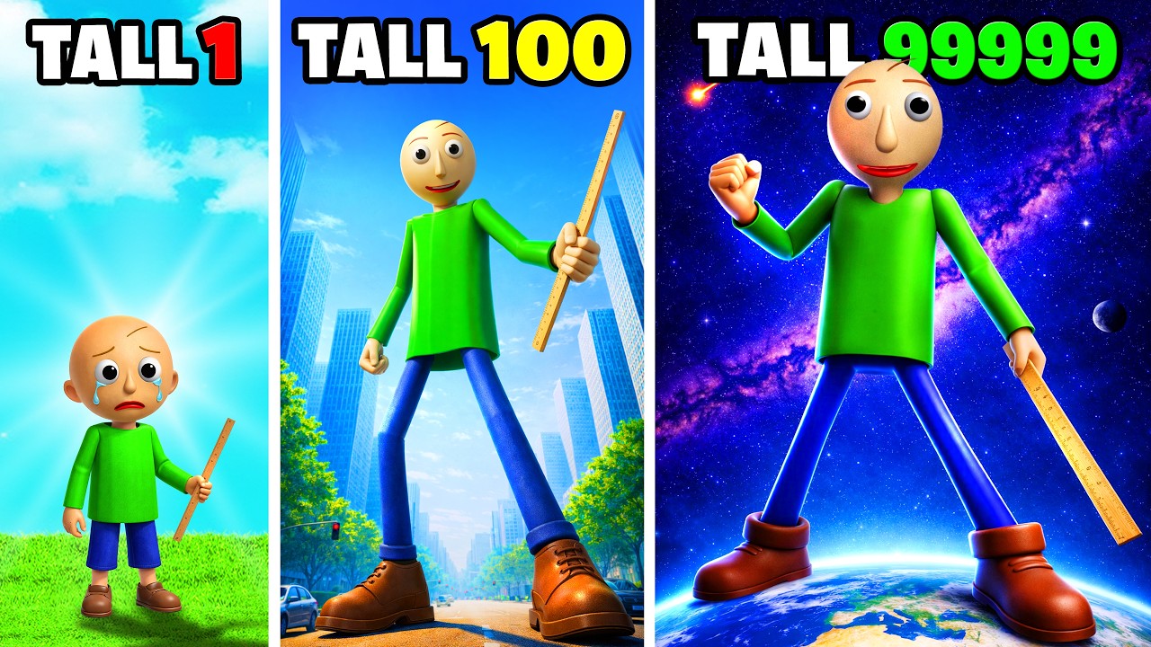 Shortest to TALLEST BALDI In GTA 5!