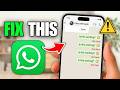How To Fix WhatsApp Messages Not Sending