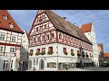 Nördlingen - Small German Medieval Walled City • Real Time Virtual Walking Tour 4K ASMR