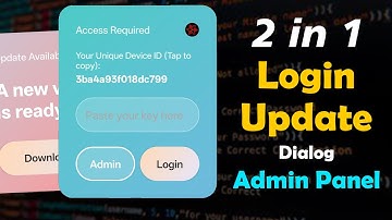 🚀  2-in-1 Login & Update Dialog + Admin Panel Add  in  MT Manager | DPMods Tutorial ✨
