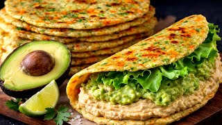No Flour! I Mix Just Cottage Cheese, Egg & Cheese – High-Protein Flatbreads Ready in 5 Minutes!