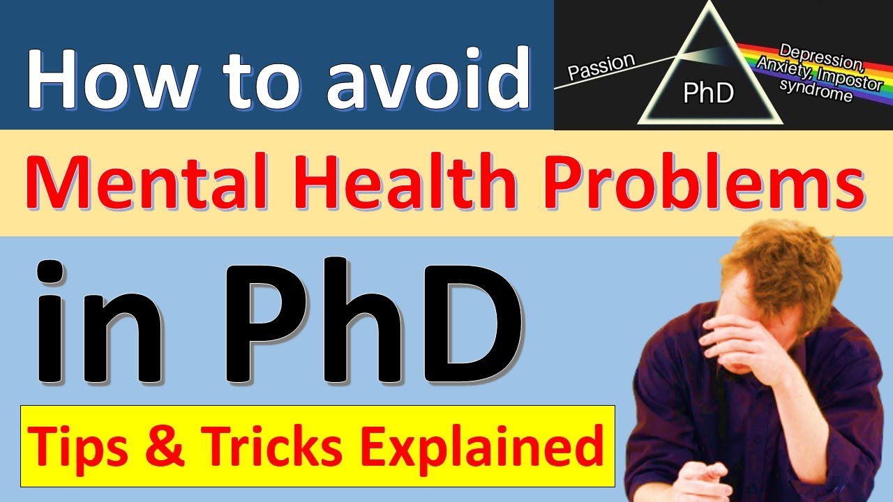mental health problems phd students