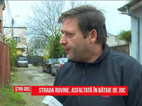 Strada Rovine, astfaltată în bătaie de joc