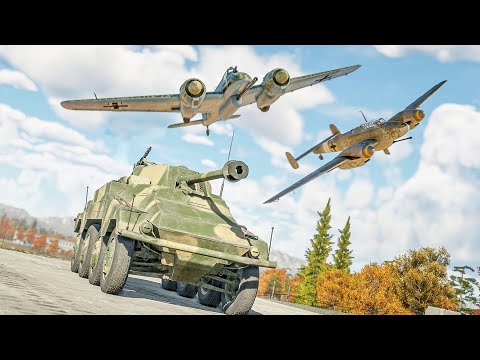 GERMAN FLYING TANK BUSTERS | Hs 129 B-3 & Bf 110 G-2 (War Thunder)