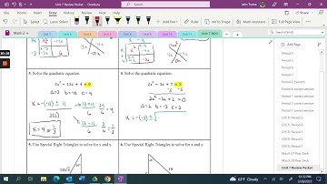 Video   Unit 7 Review part 1