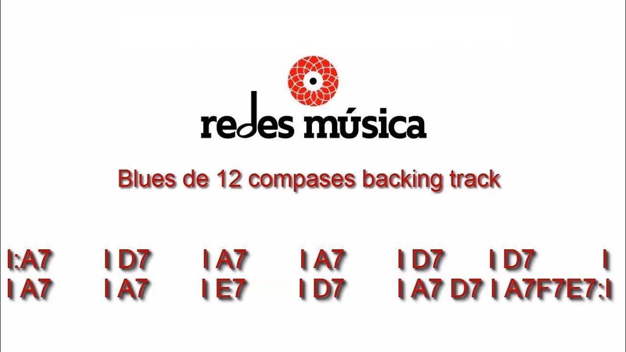 Blues de 12 compases Backing Track 125 bpm A La Mayor