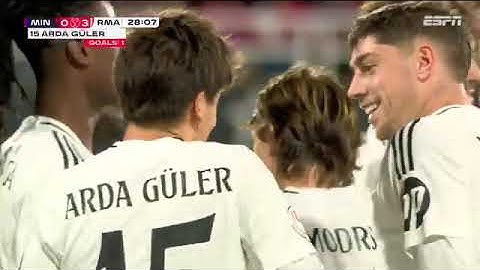 Com ENDRICK de titular e pintura de MODRIC, REAL MADRID goleia o Minera e avança na Copa do Rei