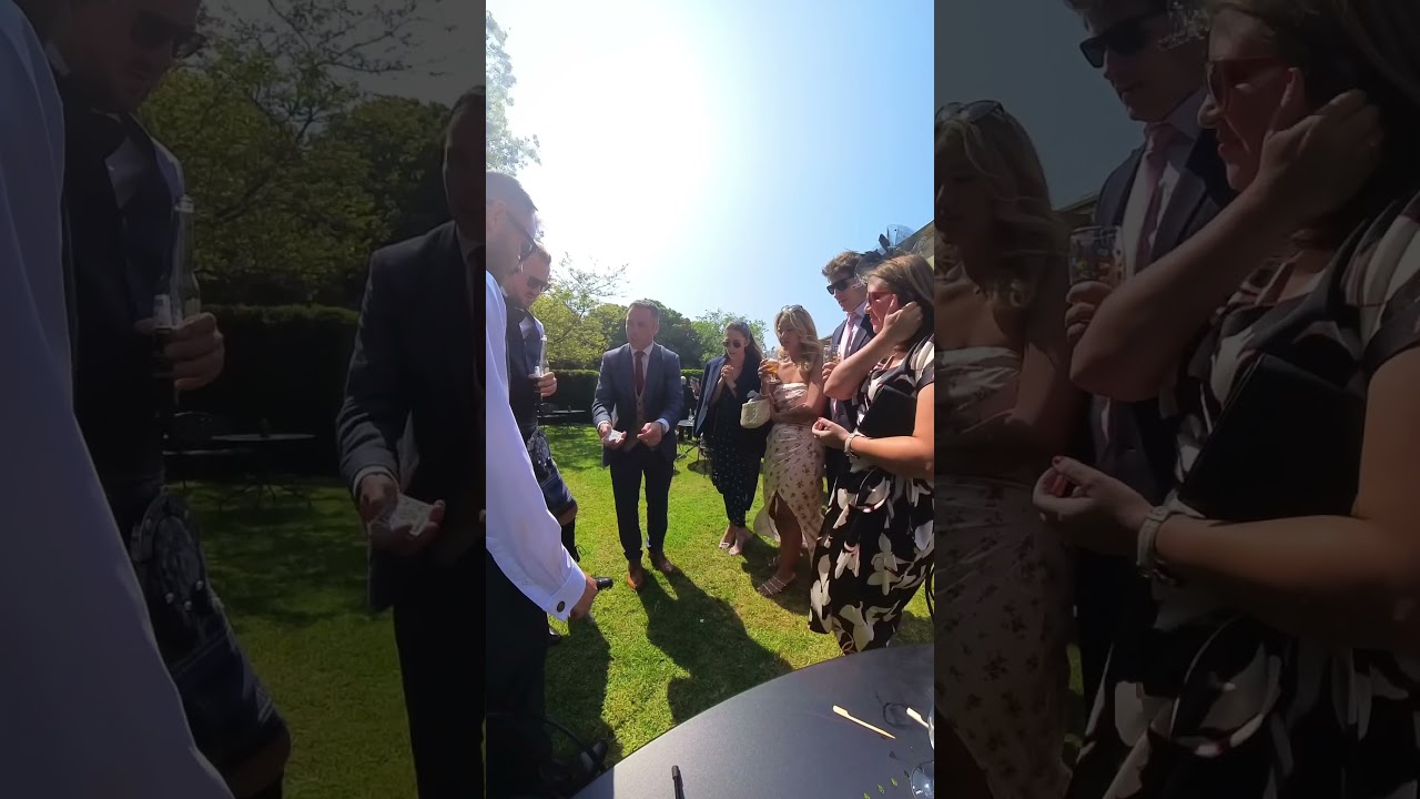 Yorkshire Wedding Magician performing at Weeding 