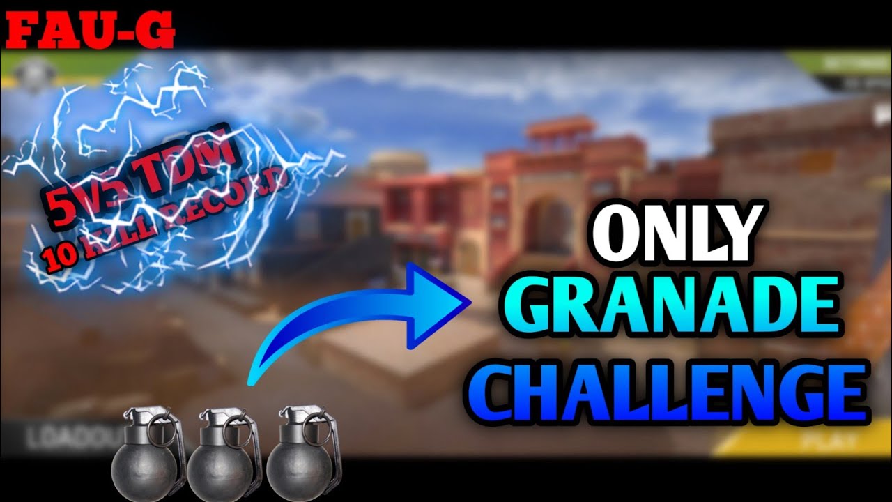 FAU-G | FAUG GAME TDM GAMEPLAY MY OPINION | FAUG New Update | Faug Gameplay  Only Granade Challenge