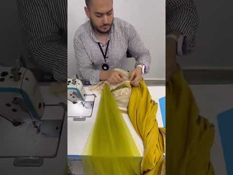 تركيب بطانه الفستان السواريه تعليم خياطه تعليم باترون تصميم أزياء تفصيل فستان