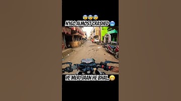 New Bike crash 🥶😰😁 #viral#ytshorts#hyperriding #bike#emotional#reels#vlog#motovlog #n160 #crash