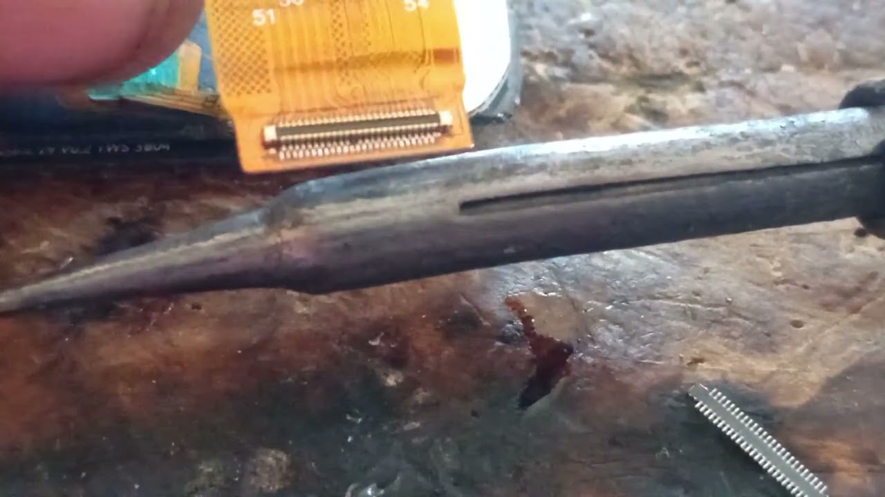 Easy repair of a screen connector with a soldering gun# smartphone repair 