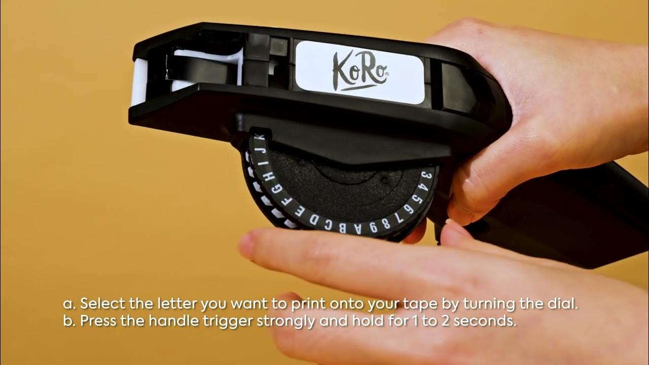 Instruction Manual label maker YouTube