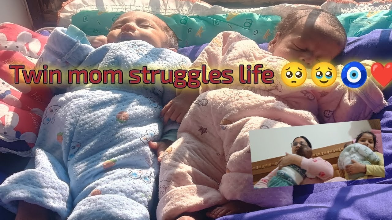 रात को बच्चे सोने नही देते 🥺| आज तोह दोनों बच्चों ने खाना खाने भी नहीं दिया 😔|