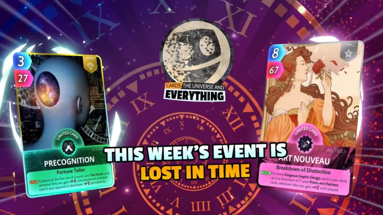 Lost in Time! - Cards, the Universe and Everything (CUE)