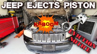 JEEP COMPASS ENGINE EXPLODES / USED MOTOR REPLACEMENT