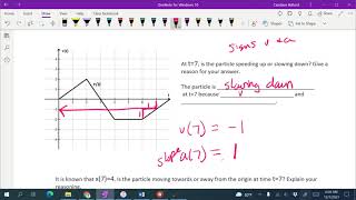 AB Particle Motion Graphical Stem Example 2 11 2 Particle Motion From A Graph