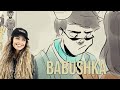 Valkyrae reacts to babushka the movie  among us animatic by morci