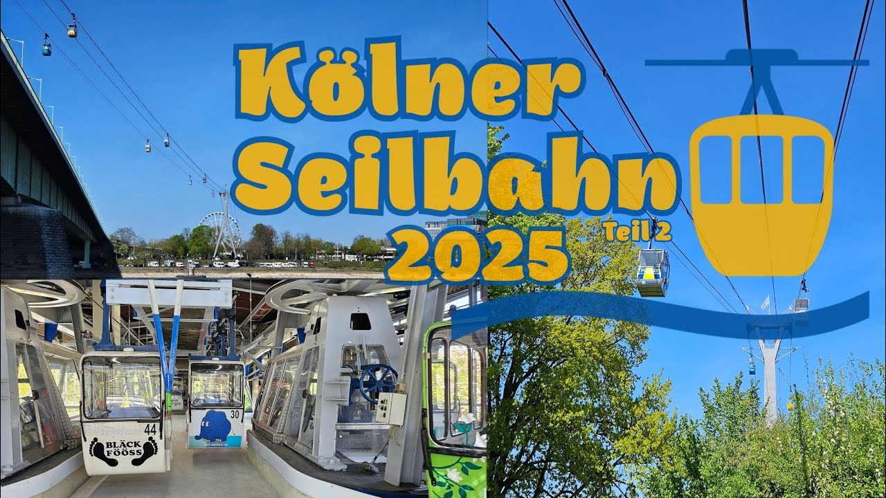 Kölner Seilbahn 2025 | Teil 2 | 4K 60fps (UHD)