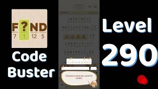 Code Busters Level 290 Walkthrough 🧩 | All Puzzle Solutions| Solutionguruji