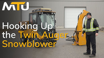 TUTORIAL: How to Hook Up the Twin Auger Snowblower to the Trackless MT7