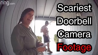 6 Most Disturbing Things Caught On Doorbell Camera Footage | Scary Comp v54