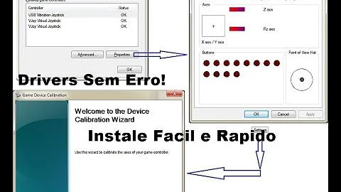 Como baixar o driver do controle?