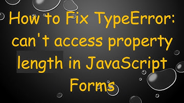 How to Fix TypeError: can