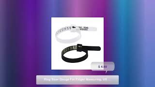 Ring Sizer Gauge For Finger Measuring, US Belt Type Ring Sizing Tool, Ring Size Gauge.