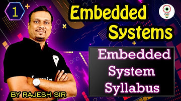 Embedded Systems Syllabus | #EmbeddedSystems |(Lecture-1)|By Rajesh Sir |