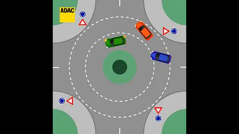 Wie ist die Vorfahrt im Kreisverkehr geregelt?