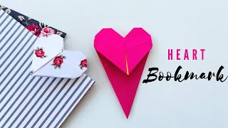 DIY Heart Bookmark for Valentines Day | Origami Corner Bookmark | DIY Corner​ Heart Bookmarks
