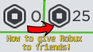 Roblox How To Give Robux To People With Group Youtube - how to send robux using grouo funds