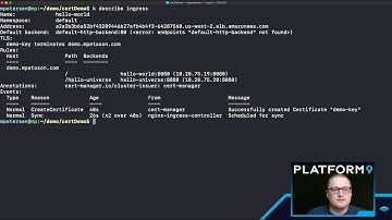 Platform9 Managed Kubernetes (PMK) - Cert-Manager and Nginx Ingress Controller