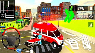 Police Ambulance Rescue Driving: 911 Emergency Ambulance Games-GamePlay Android 2021#Shorts screenshot 2