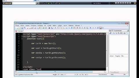Jquery Saat yapımı