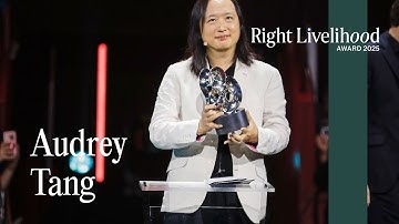 Audrey Tang delivers acceptance speech | 2025 Right Livelihood Award Presentation