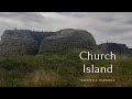 Church Island, a monastic settlement with ogham inscribed cross slab, Valentia, Kerry