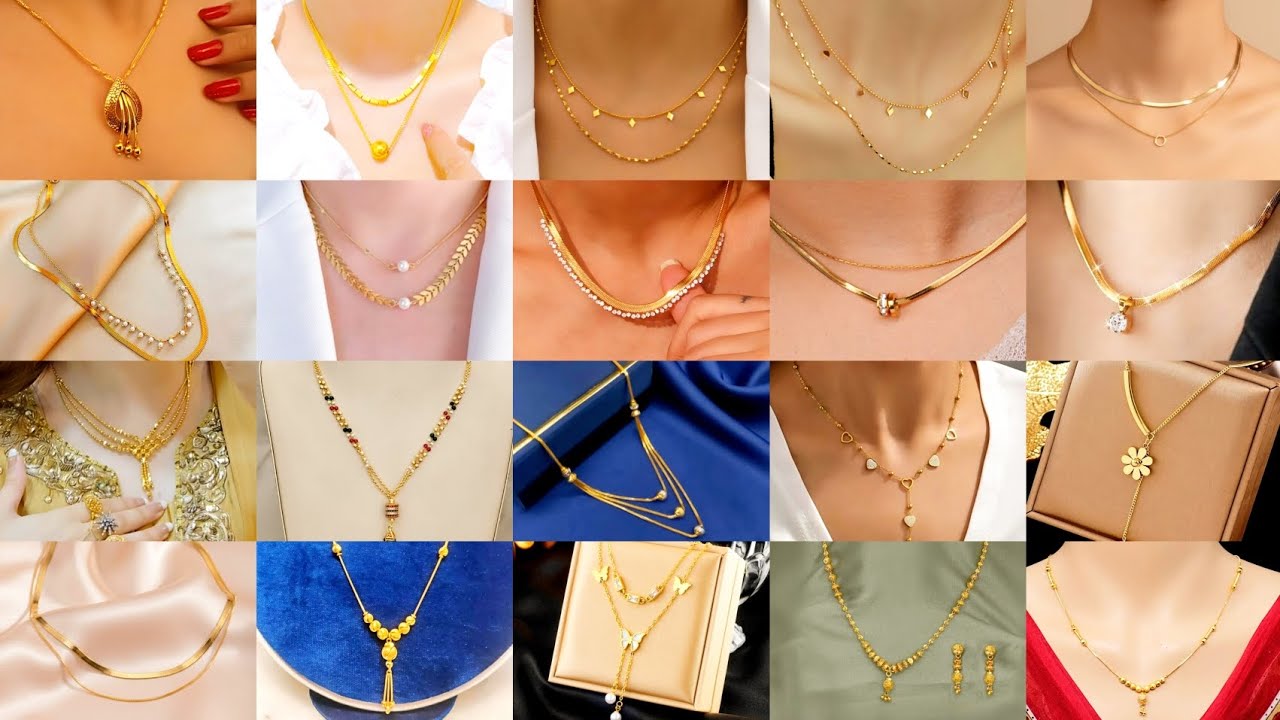 New Latest Gold Chain pindle Designs with Weight ||Daily use gold necklace ring design 2026