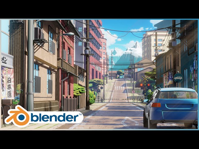 Sunset City - Anime Scene - Finished Projects - Blender Artists Community