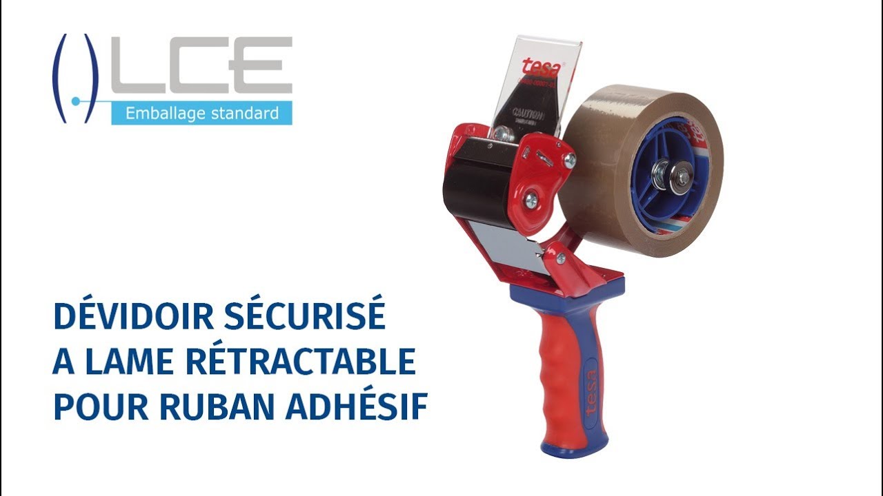 Dévidoir Sécurisé à Lame Rétractable Pour Ruban Adhésif - TESA - LCEmballage